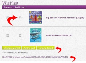 Book registry wish list step 3