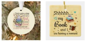 book lover christmas ornaments